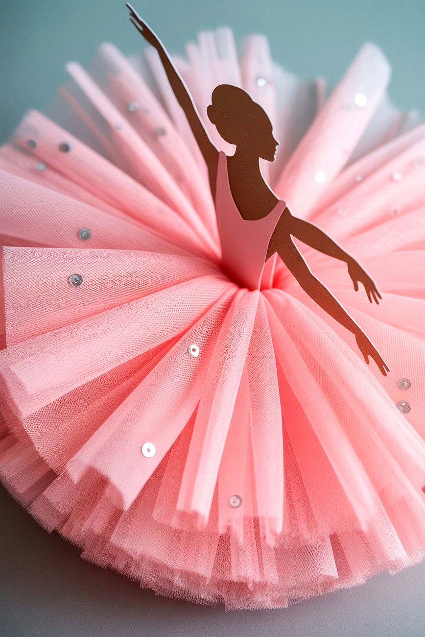 Tulle Layered Card - 25 Layered Valentine's Day Card Ideas