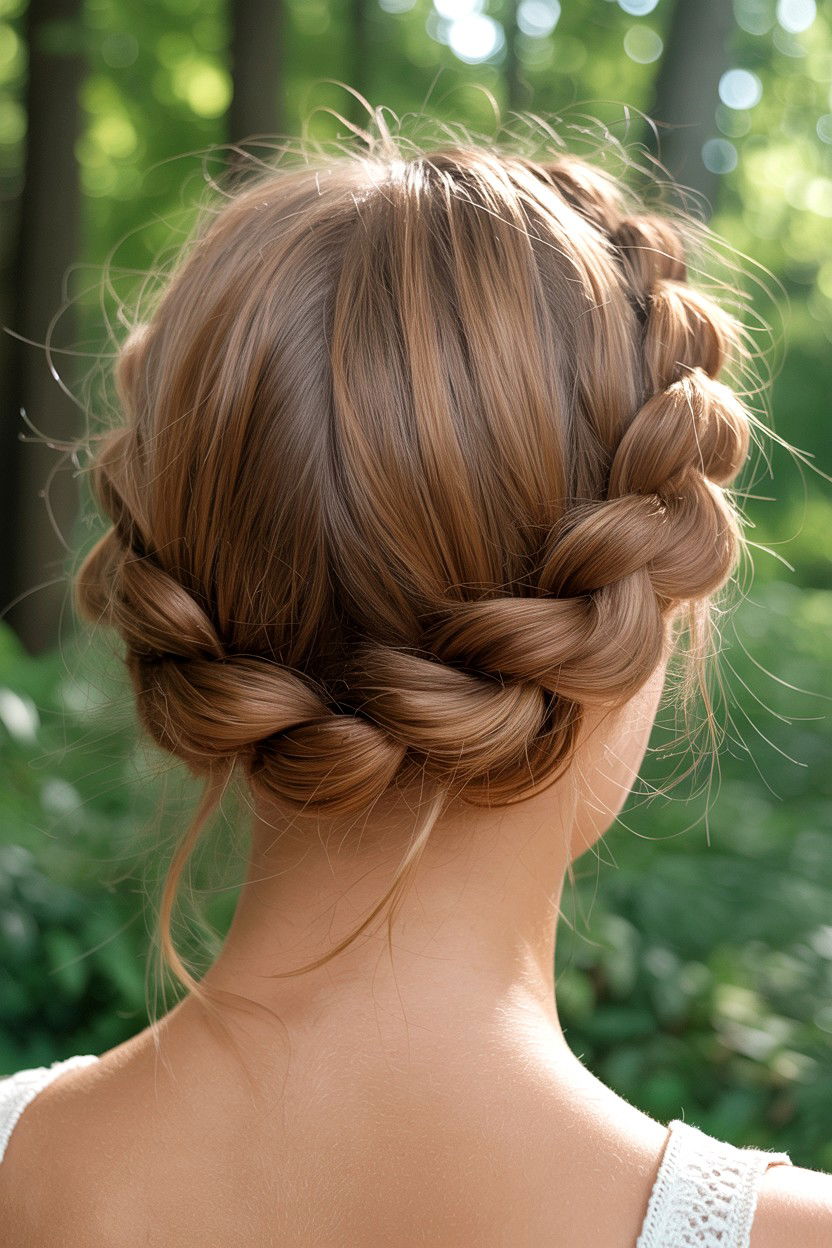 Twisted Crown Braid - 25 Romantic Valentine's Day Hairstyles