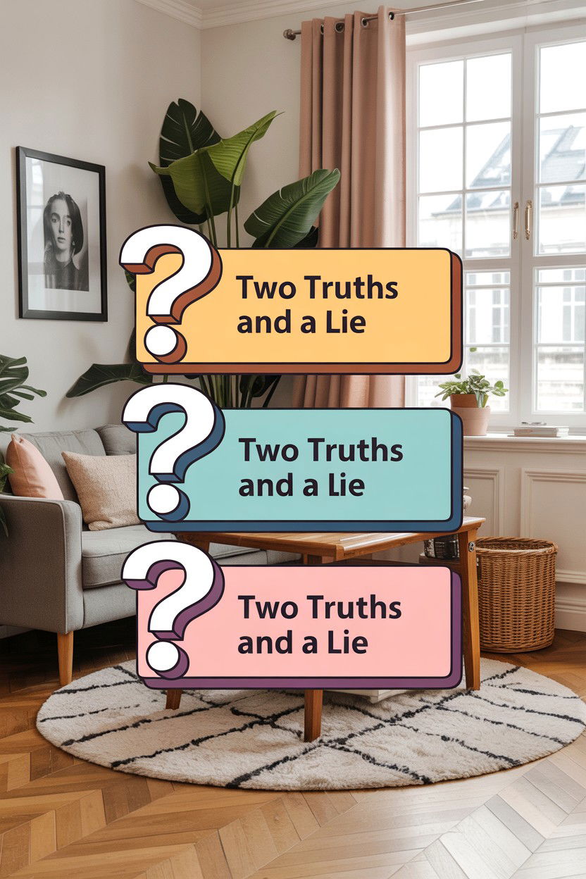 Two Truths And A Lie - 25 Long Distance Valentine's Day Game Night Ideas