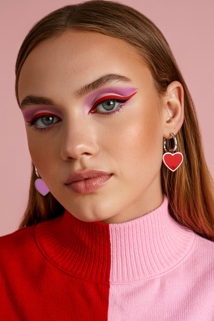 Two tone eyeliner - 25 Valentine's Day Eyeliner Ideas