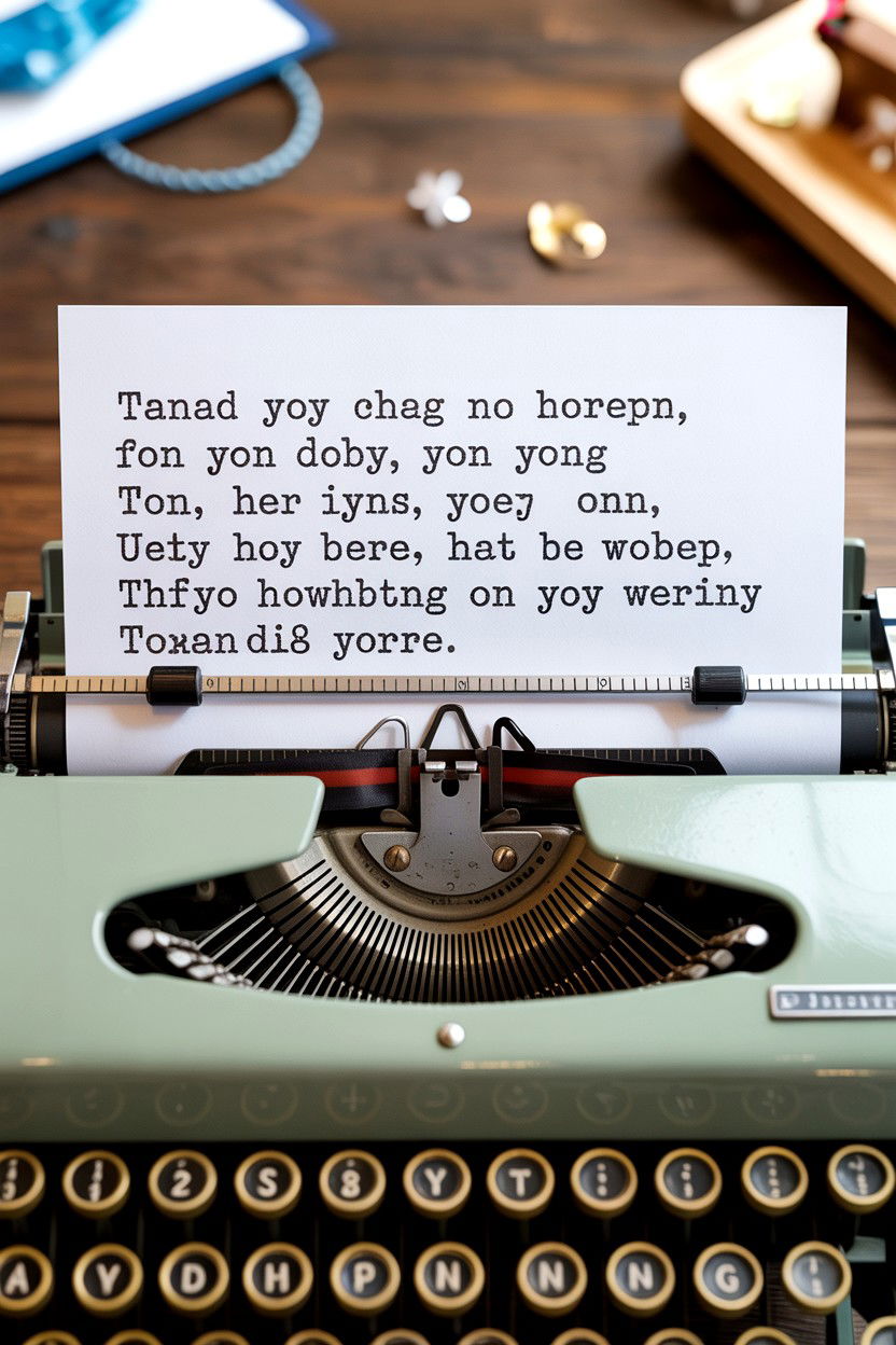 Typewriter Font Message - 25 Minimalist Valentine's Day Card Ideas