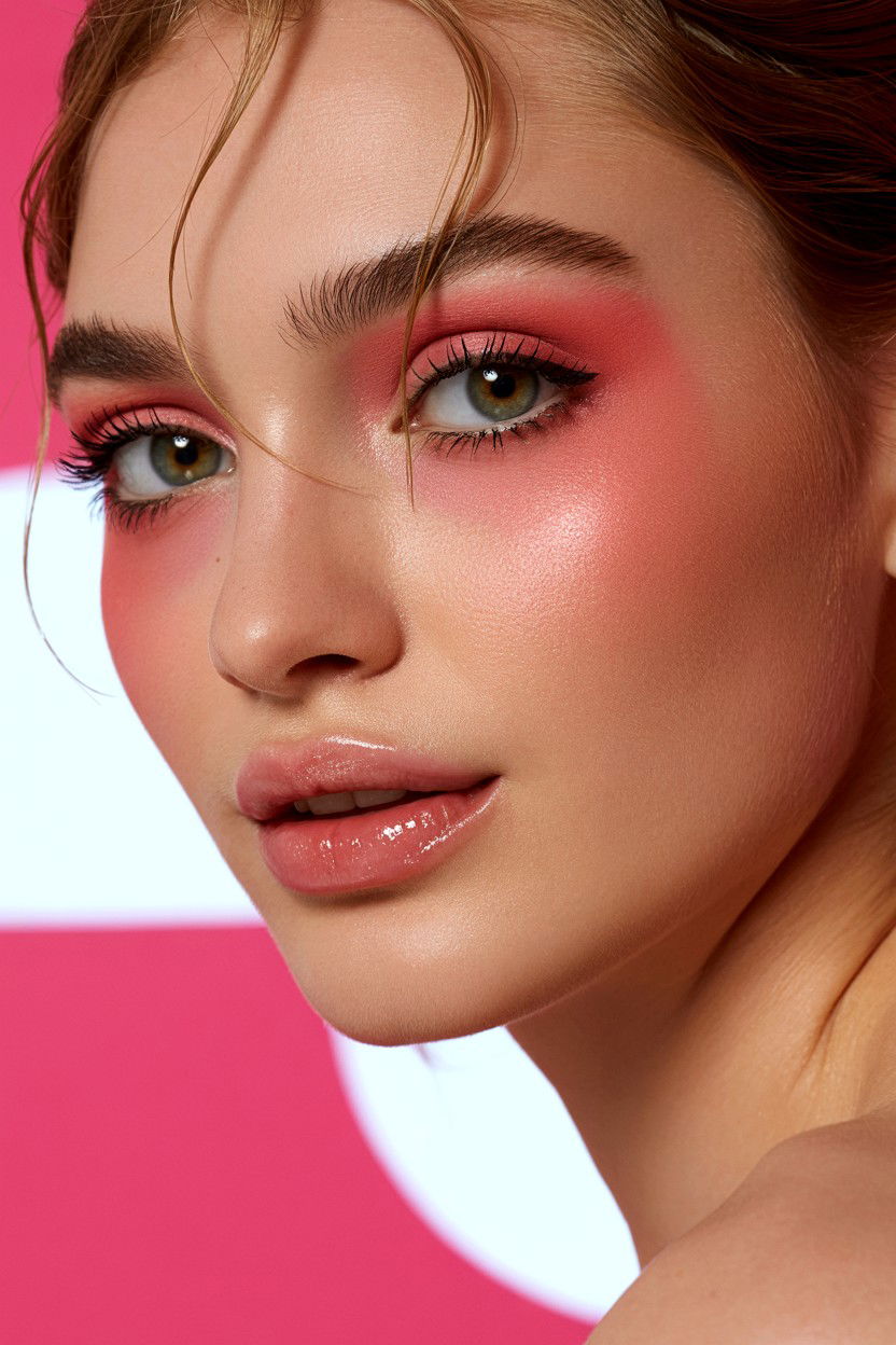 Under Eye Blush - 25 Coquette Valentine's Day Makeup Ideas