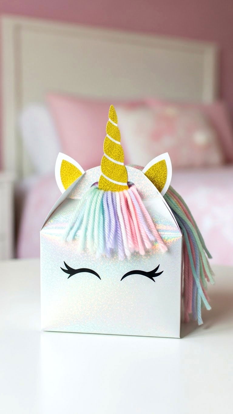 Unicorn Valentine Box - 25 valentine's day box ideas