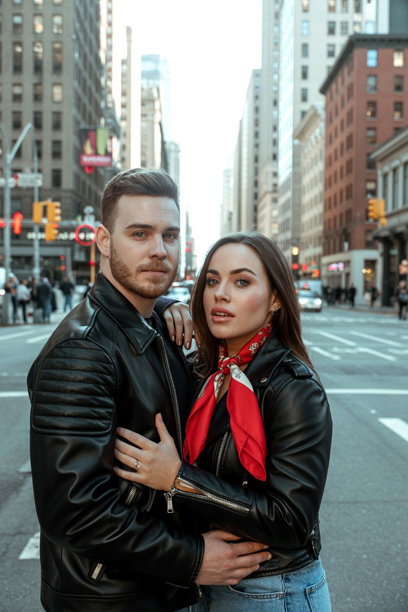 Urban city street photo - 25 Valentine's Day Photo Card Ideas