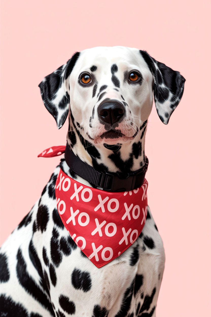 Valentine Bandana Collar Attachment - 25 Valentine's Day Pet Collar Ideas