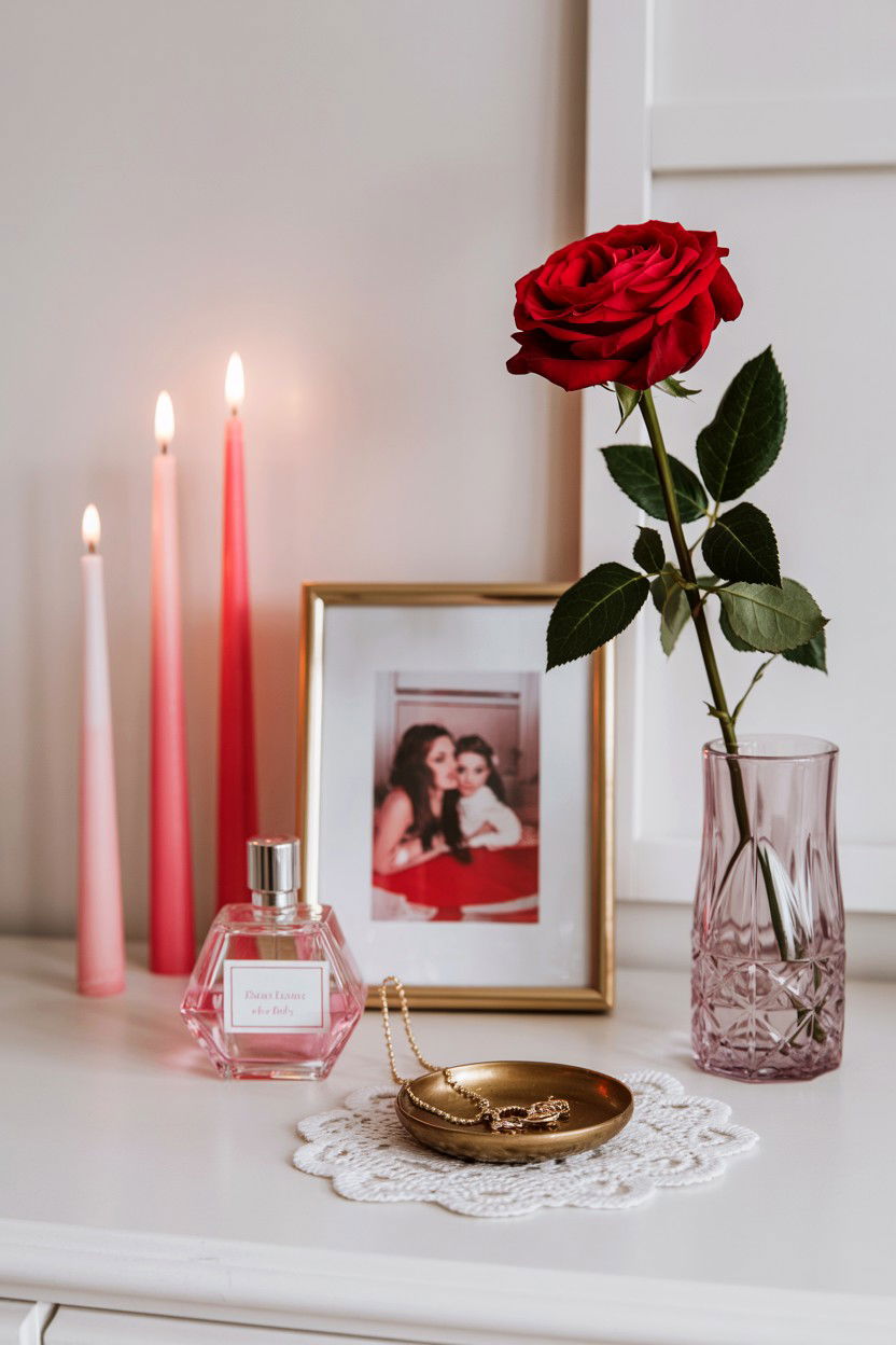 Valentine Bedroom Dresser - 25 Valentine's Day Vignette Ideas