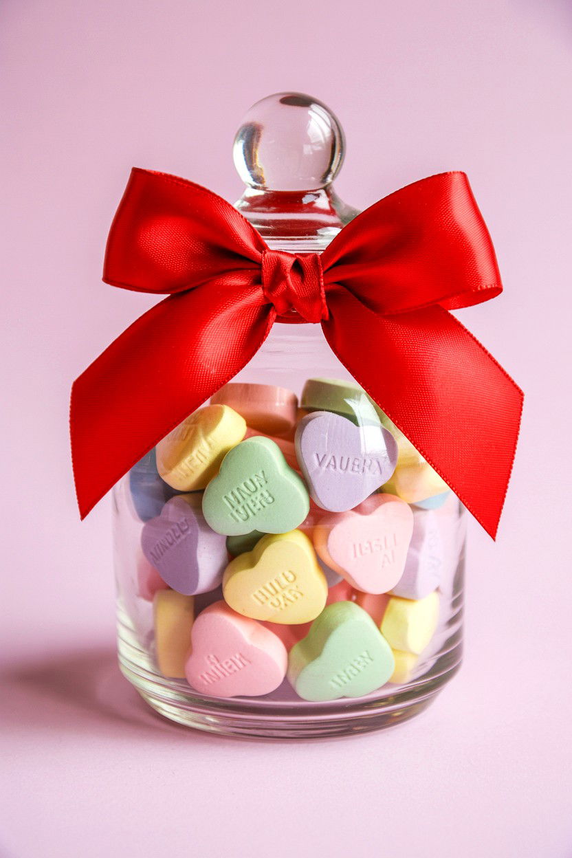Valentine Candy Jar - 25 Valentine's Day Instagram Photo Ideas