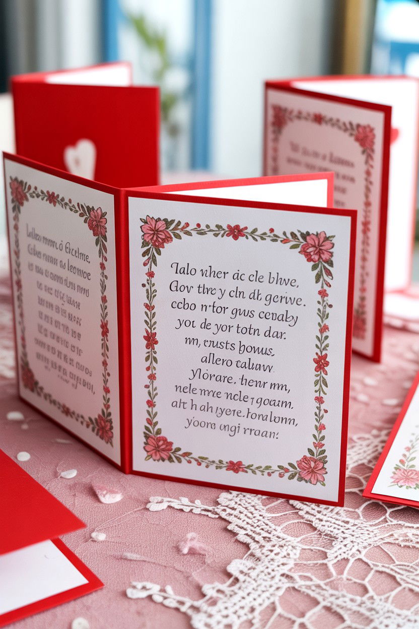 Valentine Card Verse Recall - 25 Valentine's Day Memory Games