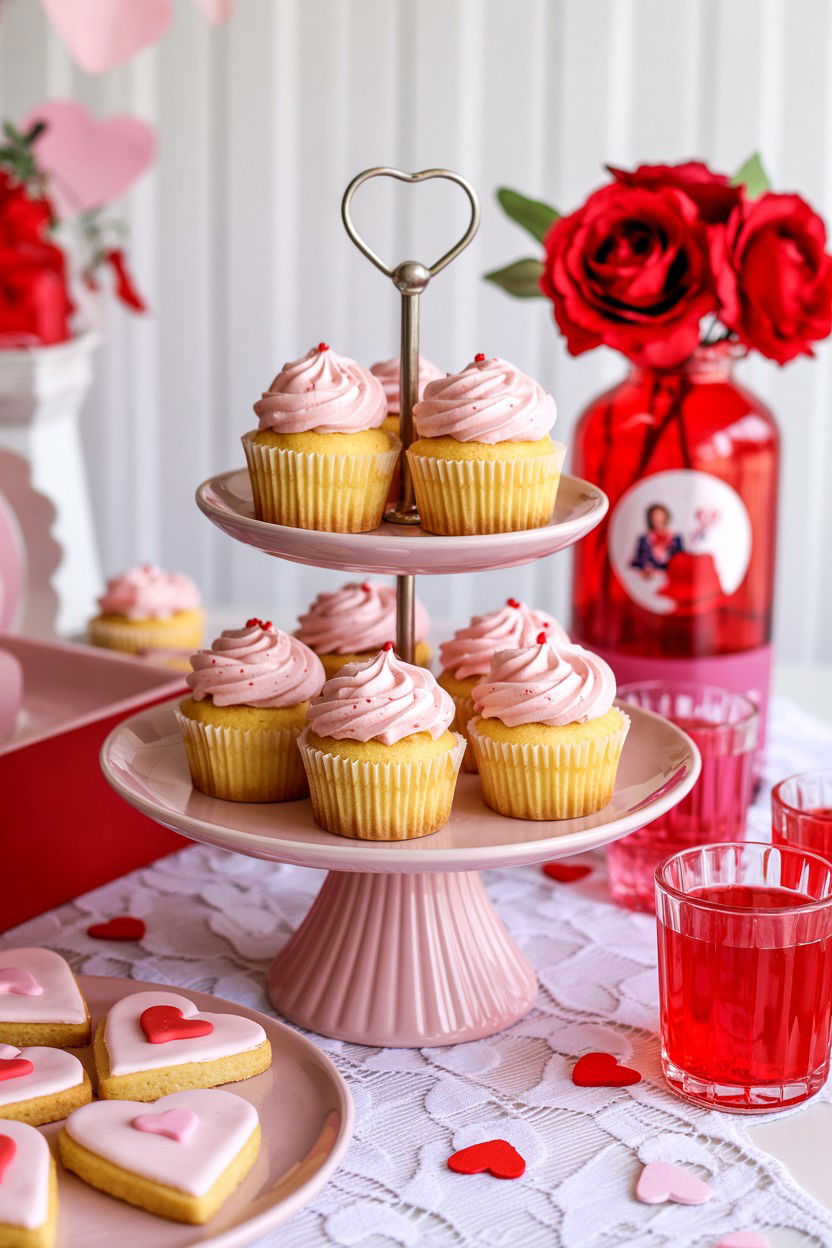Valentine Dessert Bar - 25 Valentine's Day Party Decoration Ideas