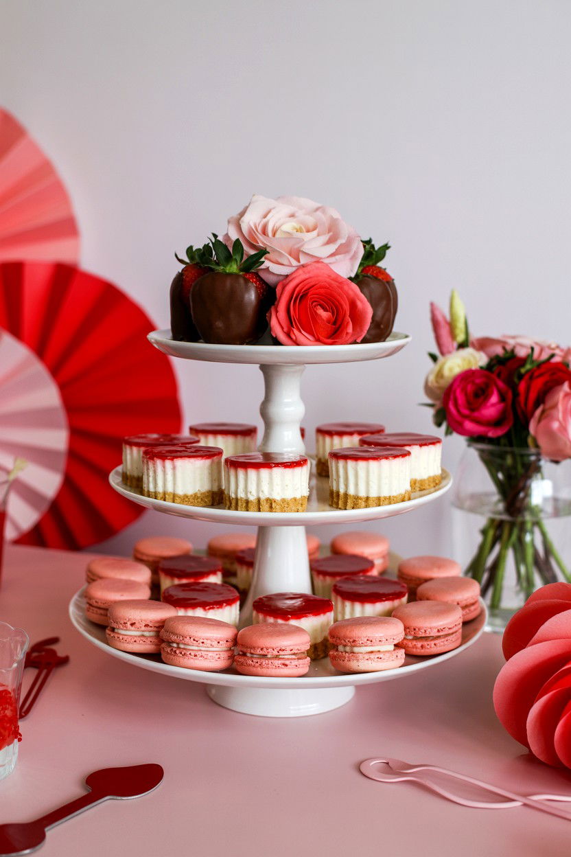 Valentine Dessert Table - 25 Valentine's Day Party Activity Ideas