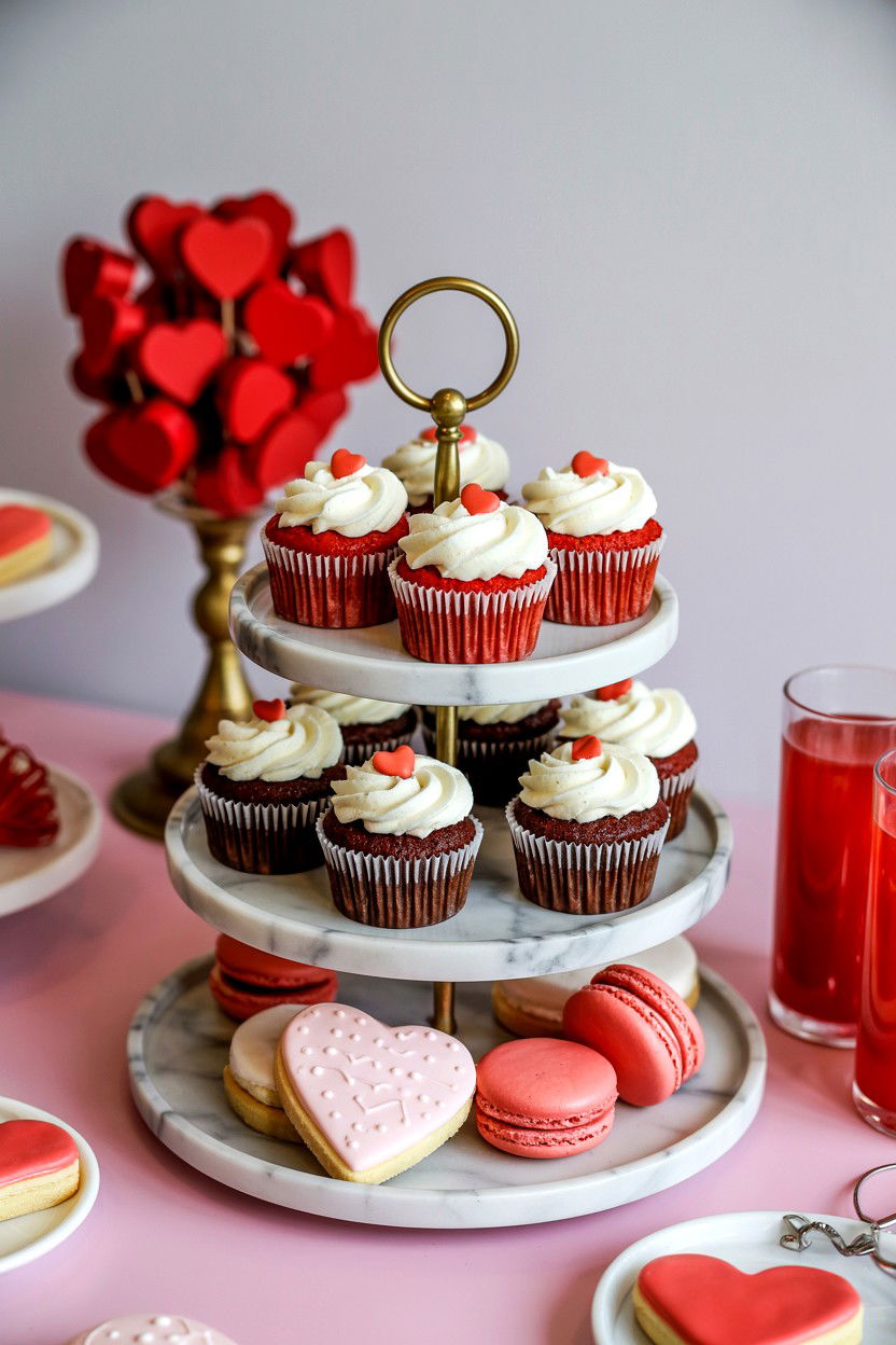 Valentine Dessert Table - 25 Valentine's Day Bachelorette Party Ideas