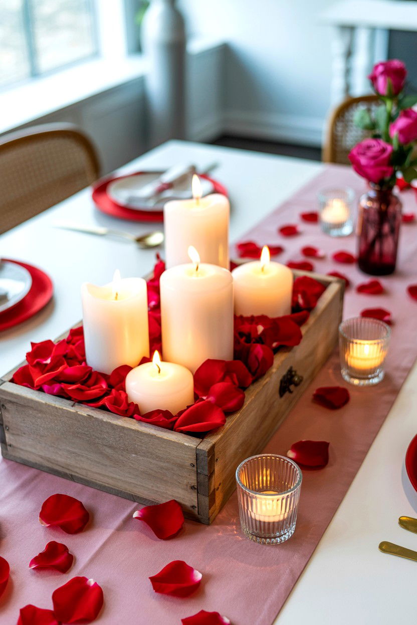 Valentine Dining Table - 25 Valentine's Day Vignette Ideas
