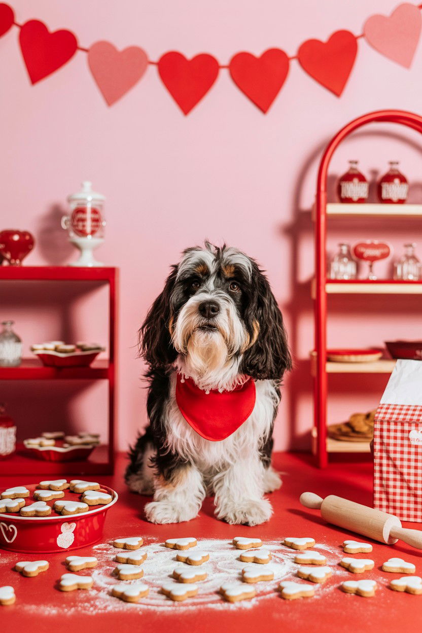 Valentine Dog Bakery - 25 Valentine's Day Pet Photoshoot Ideas