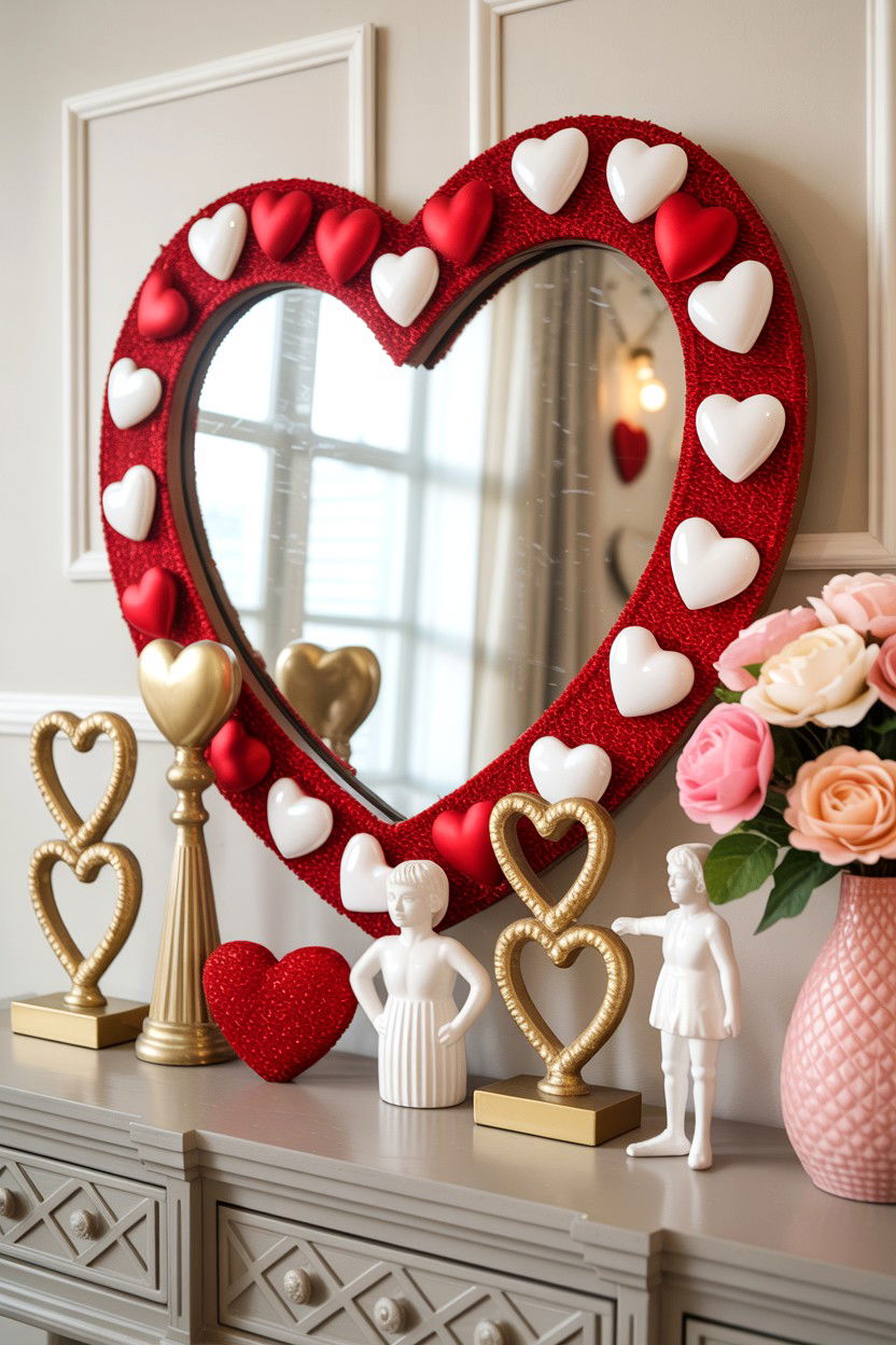 Valentine Heart Decor - 25 Valentine's Day Vignette Ideas