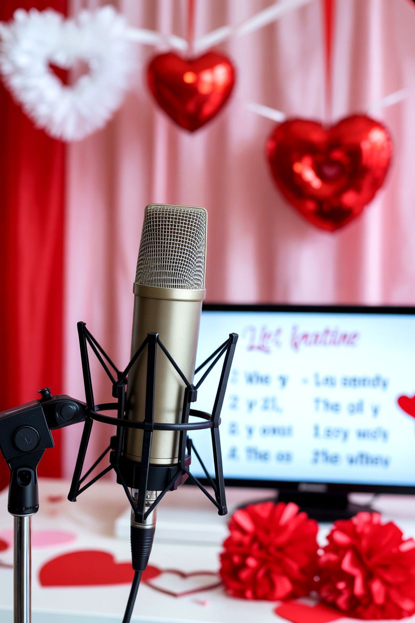 Valentine Karaoke Night - 25 Valentine's Day Party Activity Ideas
