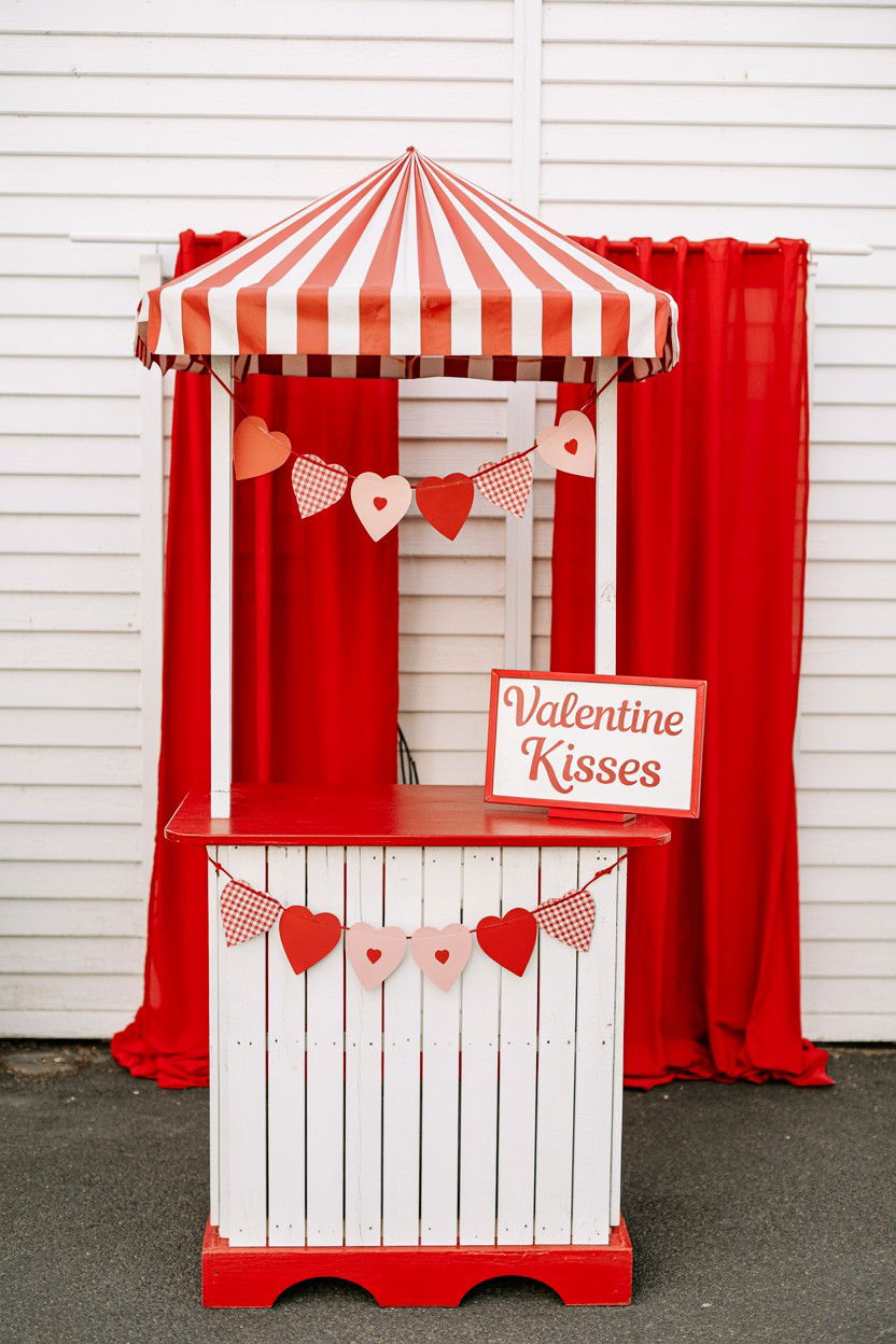 Valentine Kissing Booth - 25 Valentine's Day Charades Ideas
