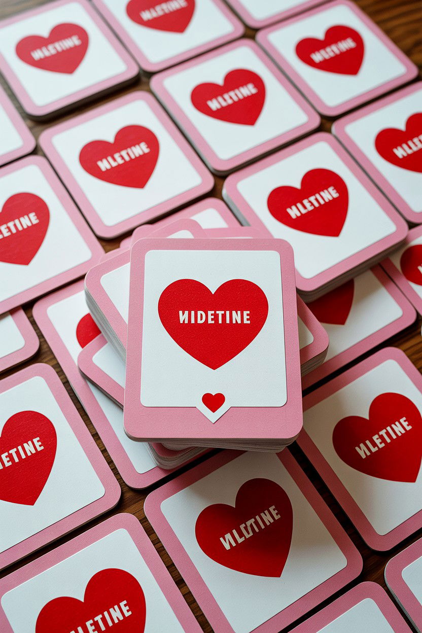 Valentine Matching Card Game - 25 Valentine's Day Memory Games