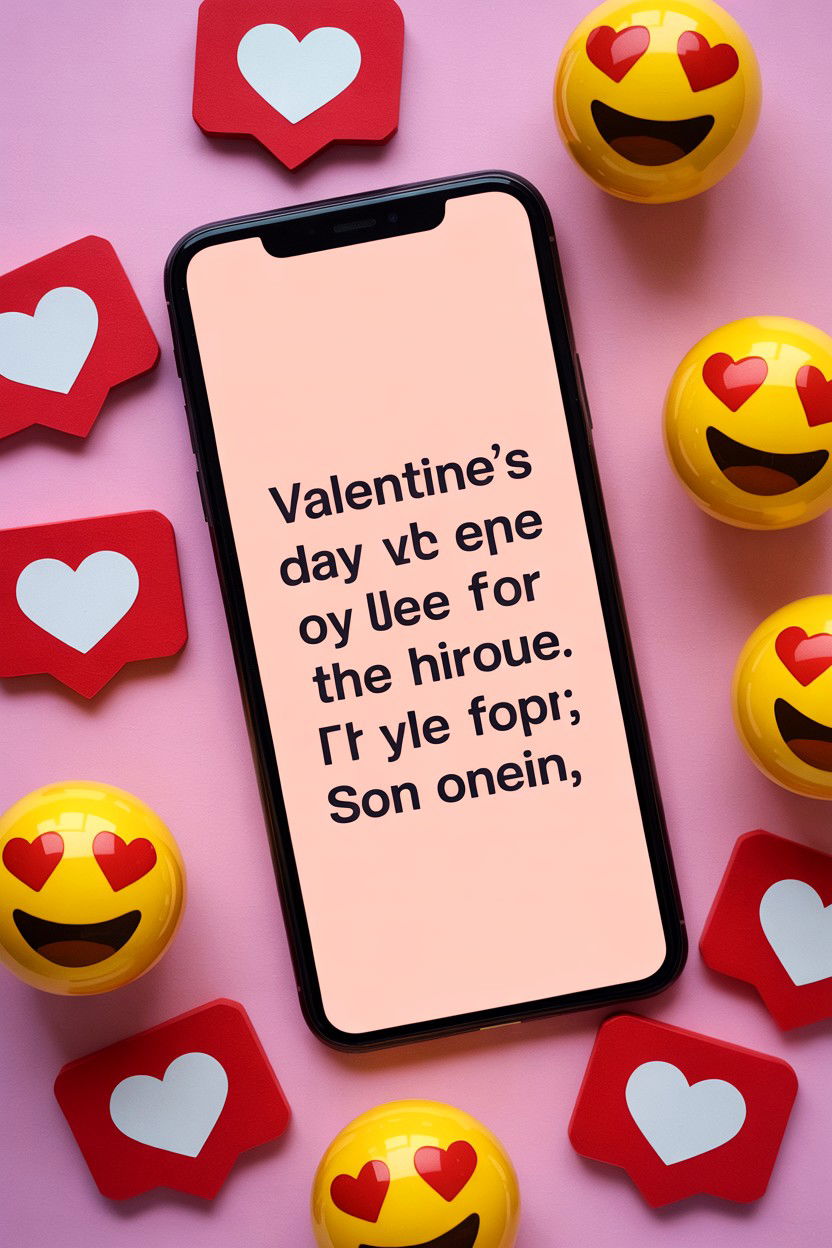 Valentine Message for Social Media Caption - 25 Sweet Valentine's Day Messages