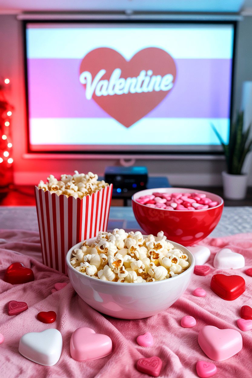 Valentine Movie Night - 25 Valentine's Day Party Activity Ideas