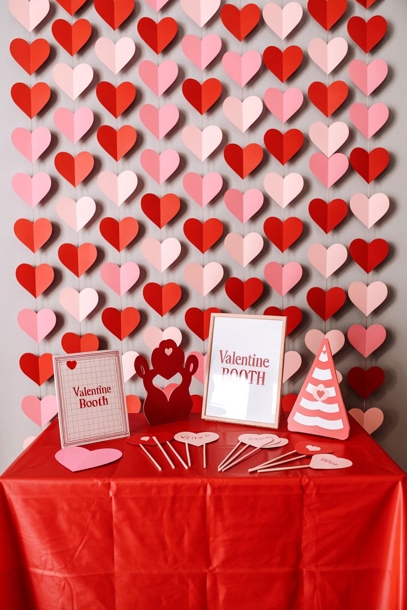 Valentine Photo Booth - 25 Valentine's Day Engagement Party Ideas