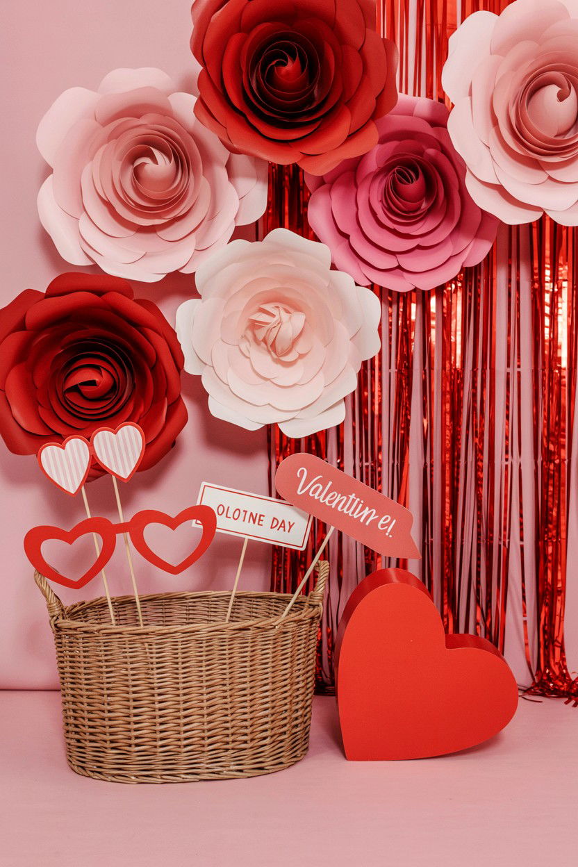 Valentine Photo Booth - 25 Valentine's Day Party Activity Ideas