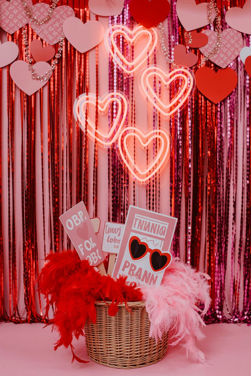 Valentine Photo Booth - 25 Valentine's Day Party for Teens