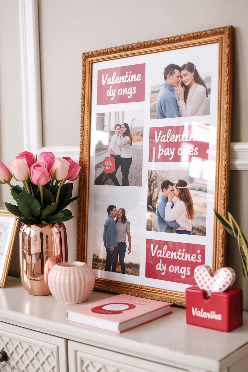 Valentine Picture Frame - 25 Valentine's Day Entry Way Decor Ideas