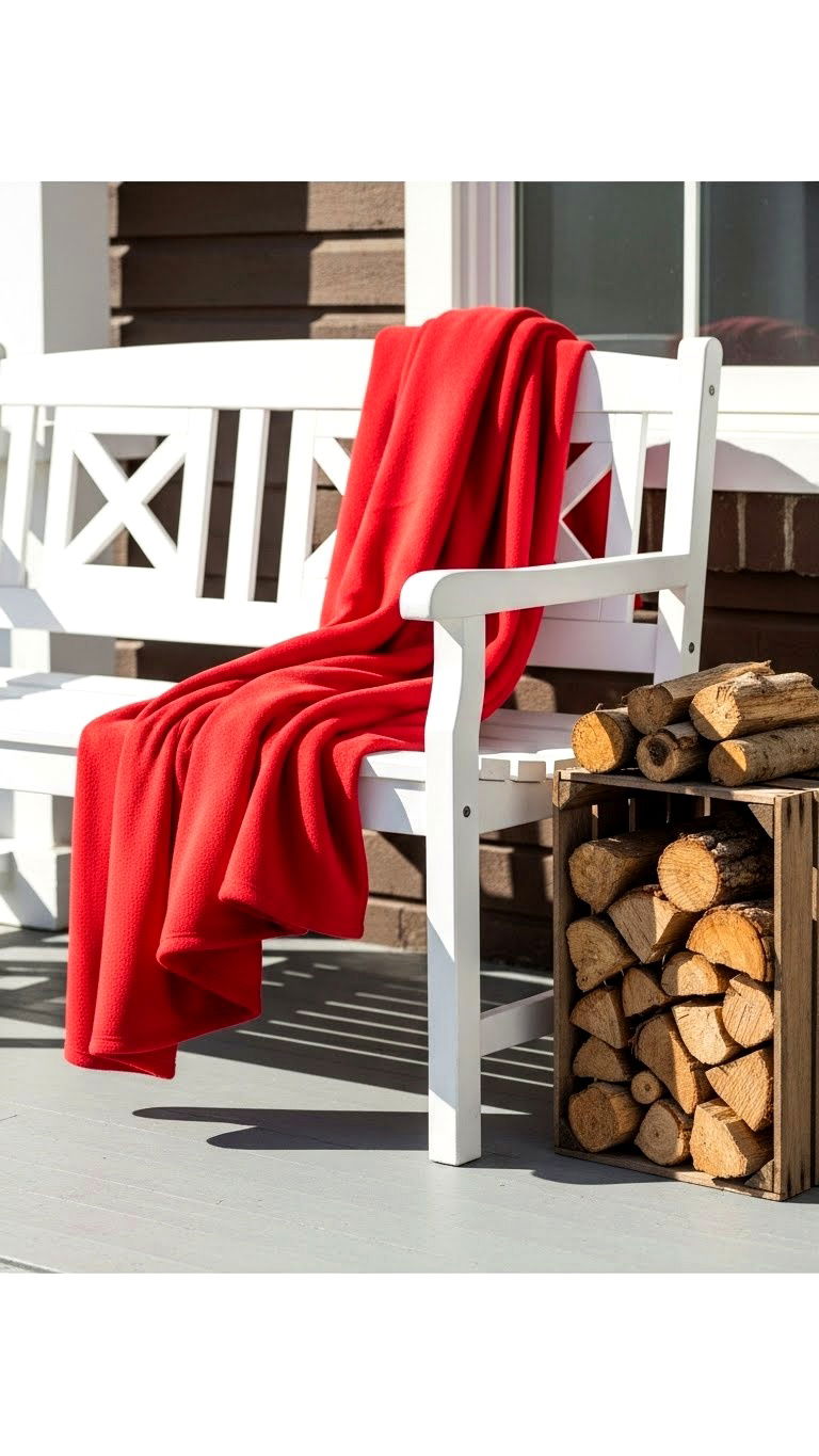 Valentine Porch Bench Styling - 25 valentine's day outdoor decor ideas