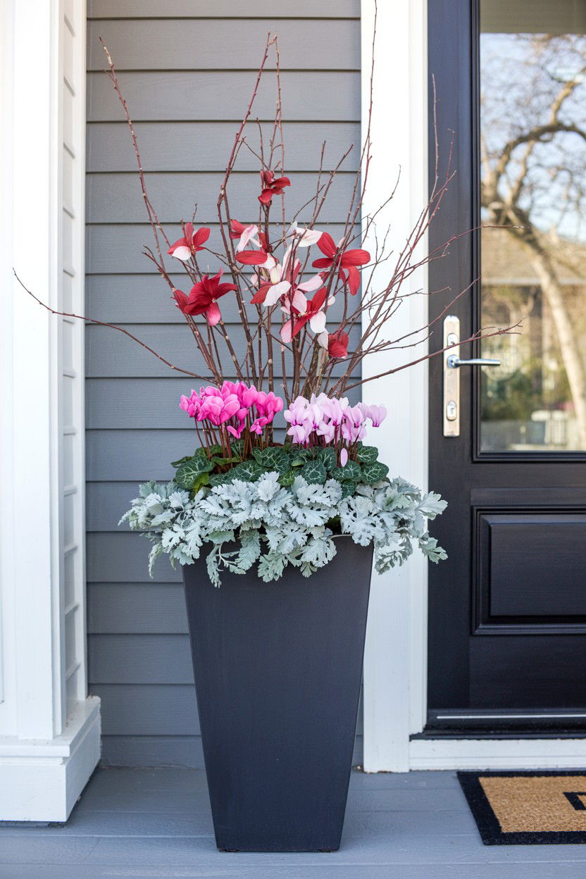 Valentine Porch Planter - 25 Valentine's Day Garden Ideas