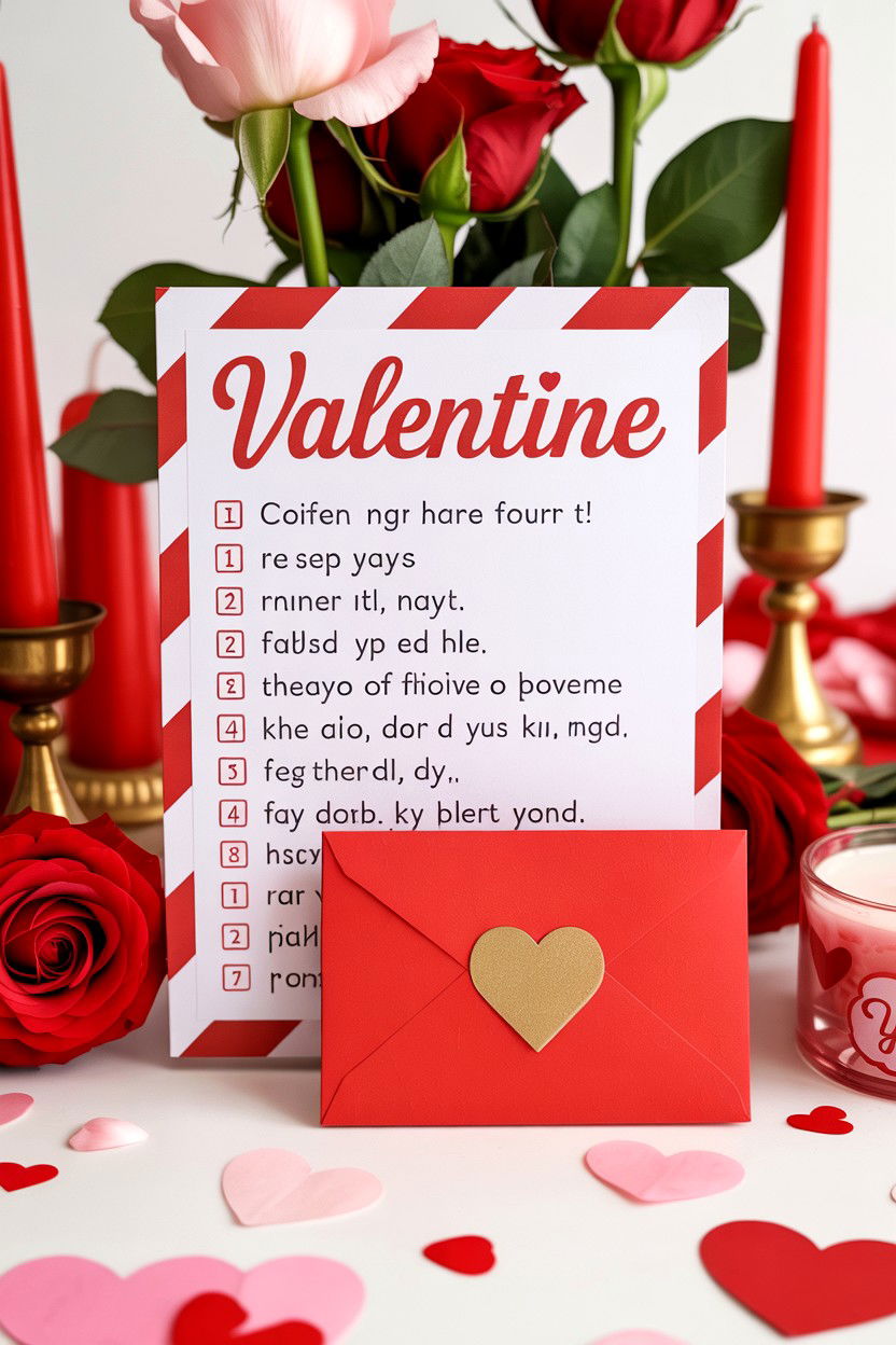 Valentine Scavenger Hunt - 25 Valentine's Day Party Activity Ideas