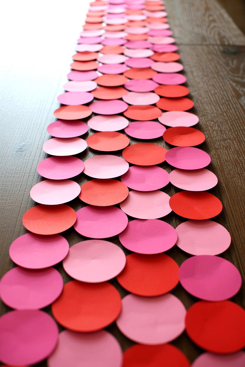 Valentine Table Runner - 25 Valentine's Day Tissue Paper Ideas