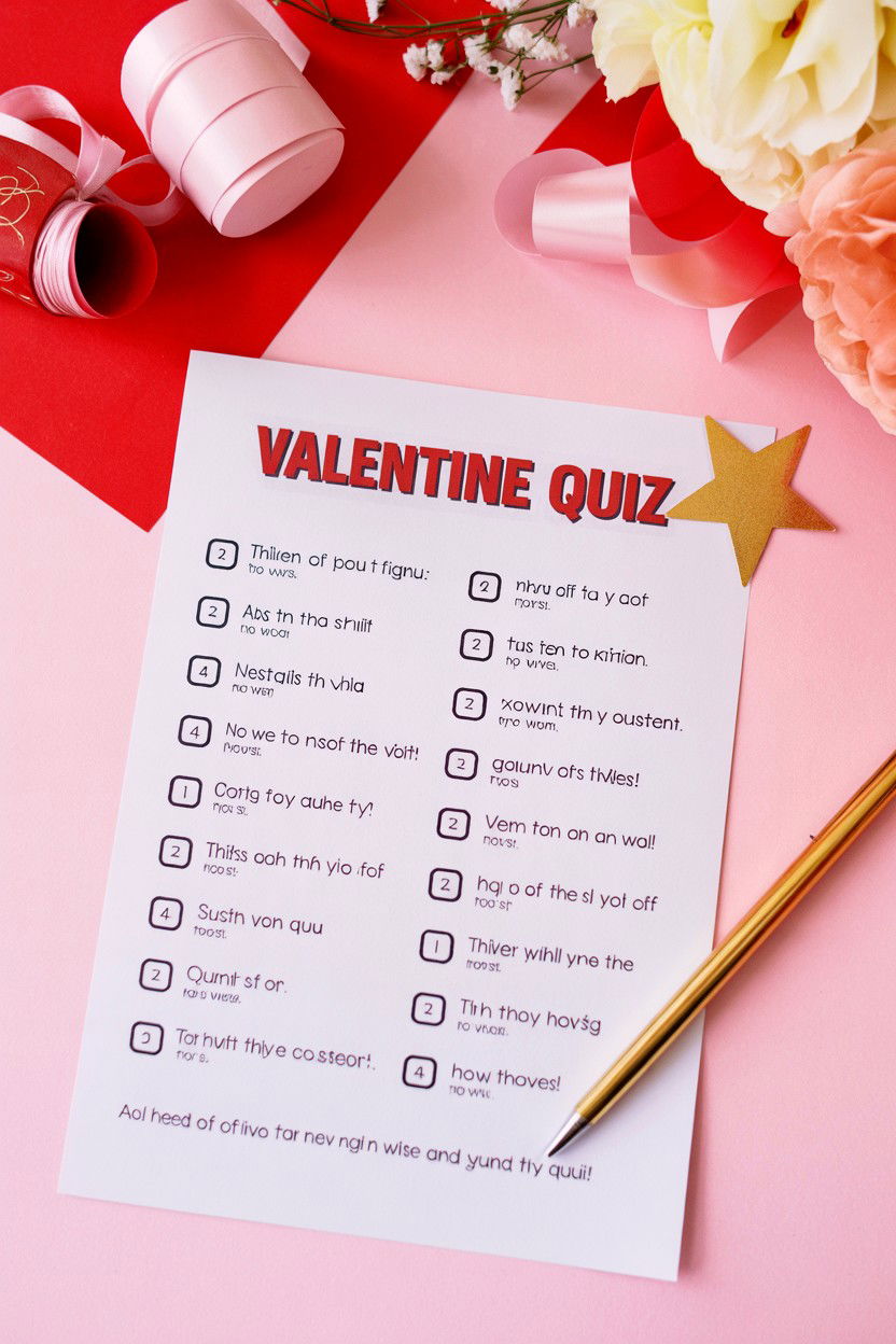 Valentine Trivia Quiz - 25 Valentine's Day Word Games