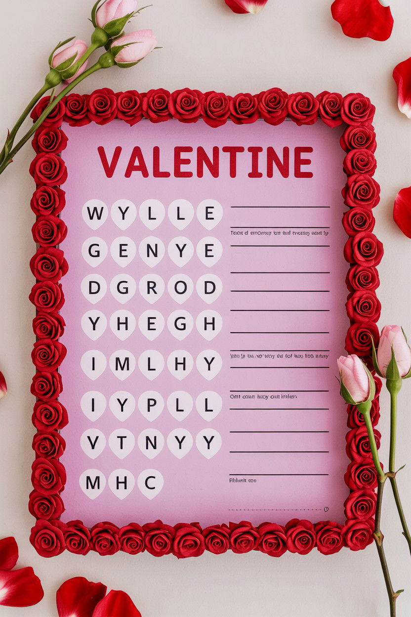 Valentine Word Scramble - 25 Valentine's Day Word Games
