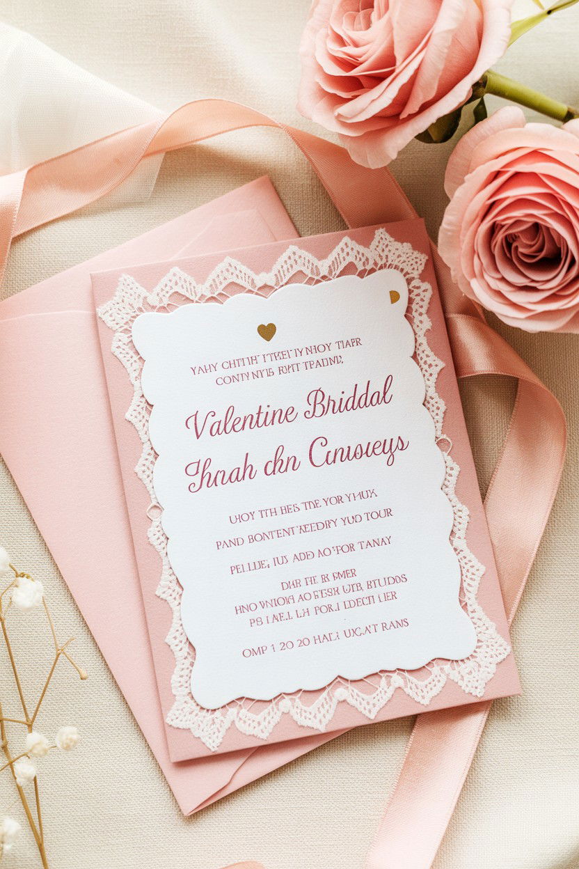 Valentine bridal shower invitations - 25 Valentine's Day Bridal Shower Ideas