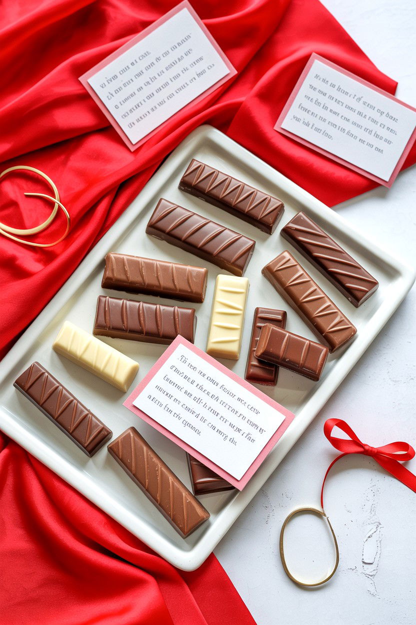 Valentine candy bar game - 25 Valentine's Day Guessing Games