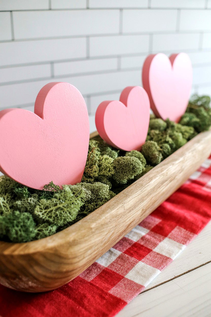 Valentine dough bowl decor - 25 Valentine's Day Centerpiece Ideas