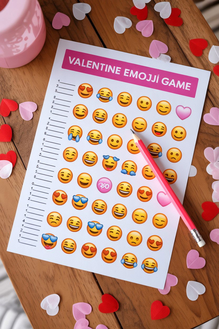 Valentine emoji game - 25 Valentine's Day Guessing Games