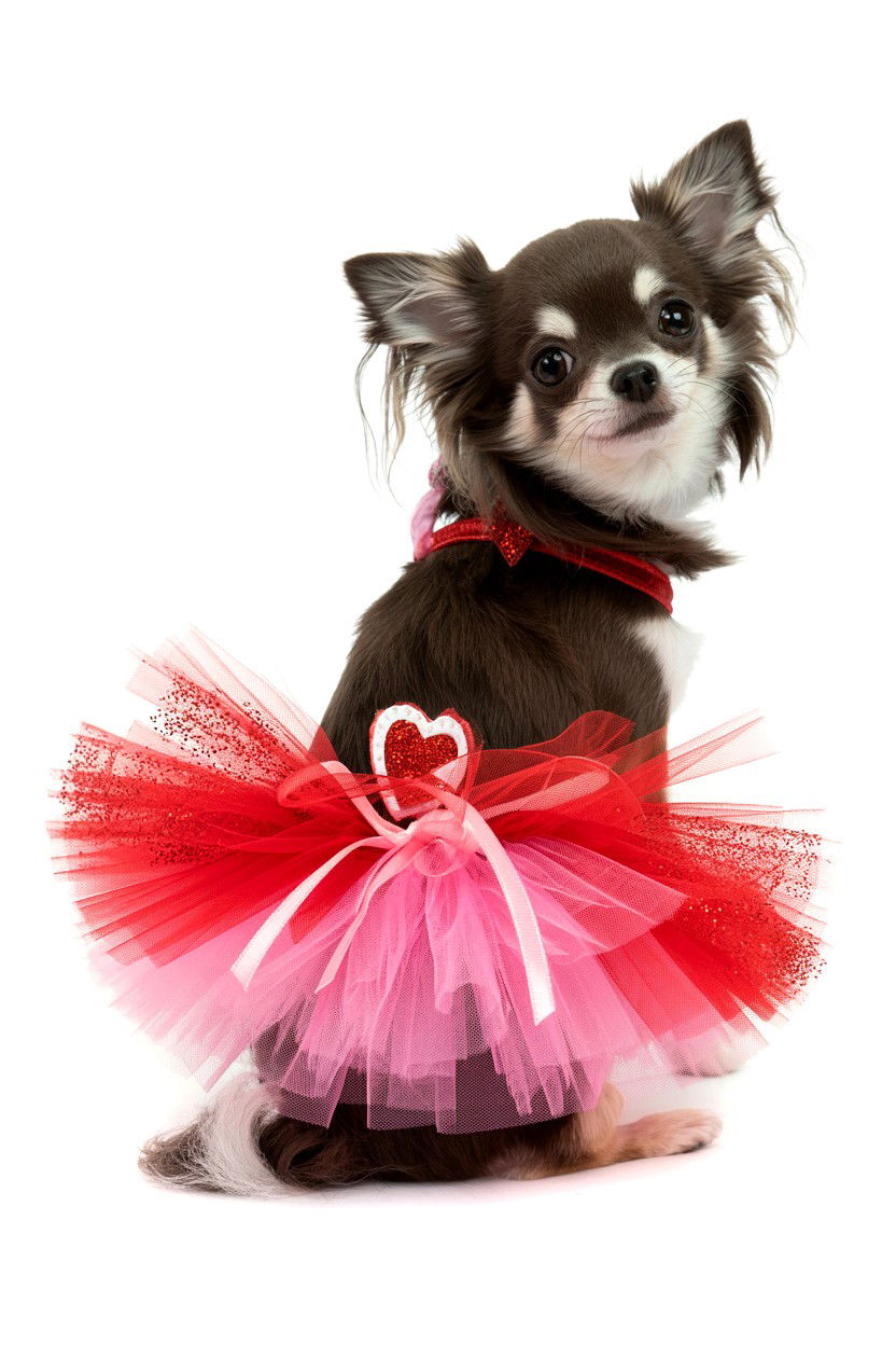 Valentine pet tutu - 25 Valentine's Day Pet Accessory Ideas