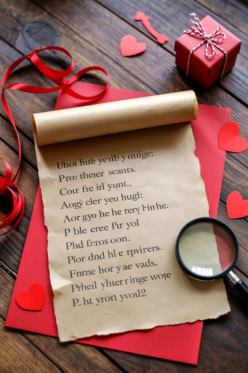 Valentine scavenger hunt - 25 Valentine's Day Guessing Games