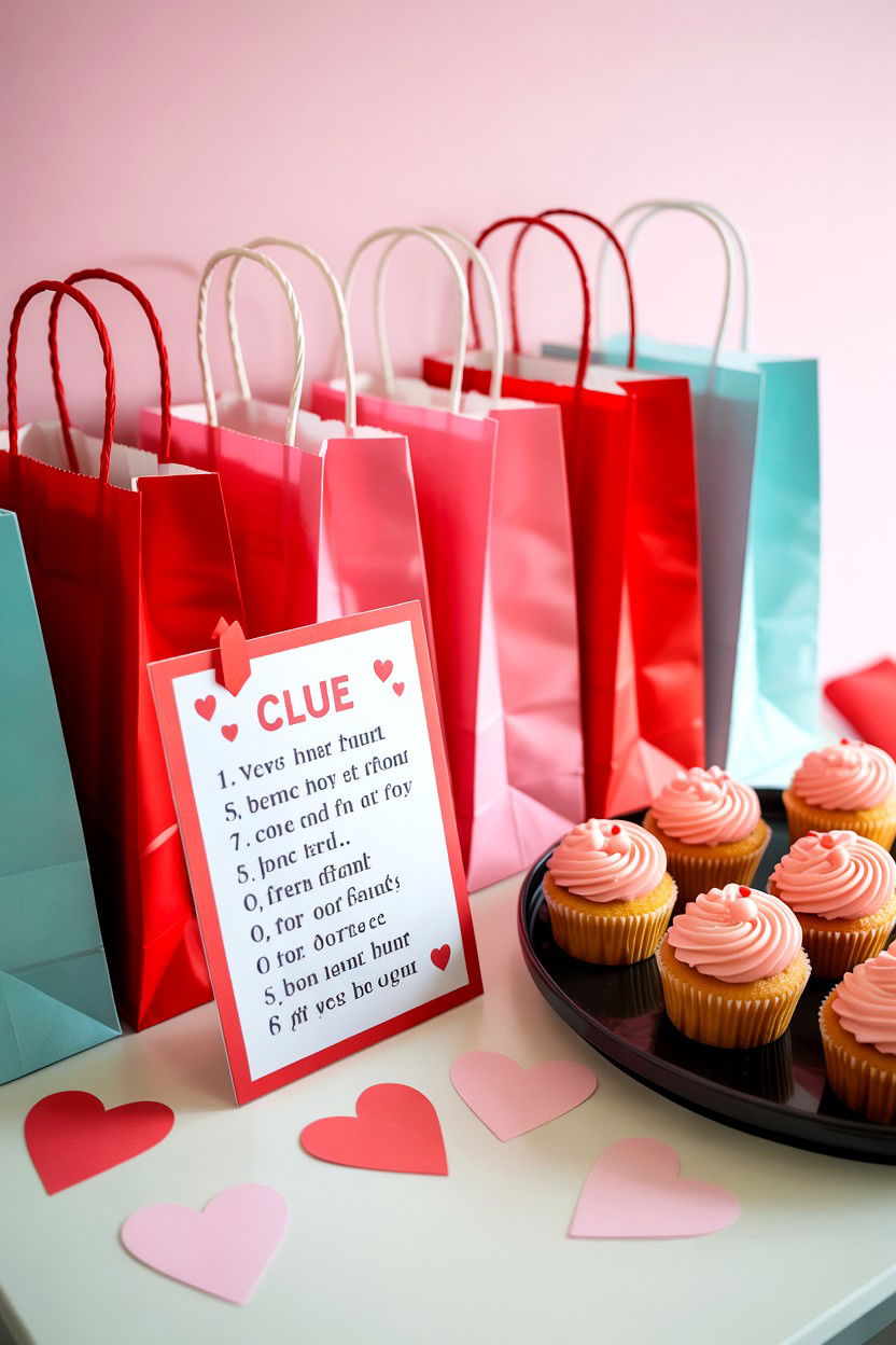 Valentine scavenger hunt for best friends - 25 Valentine's Day Treasure Hunt Ideas