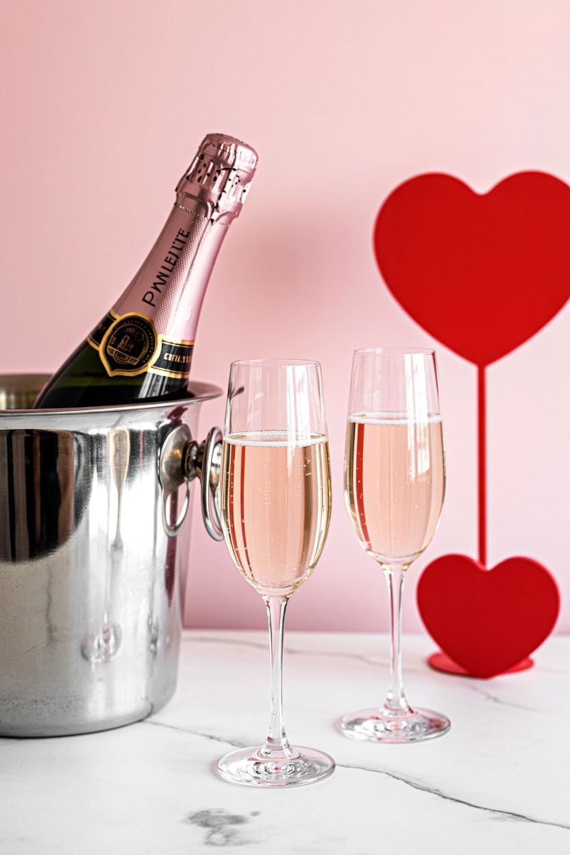 Valentine sparkling wine - 25 Valentine's Day Would You Rather Questions