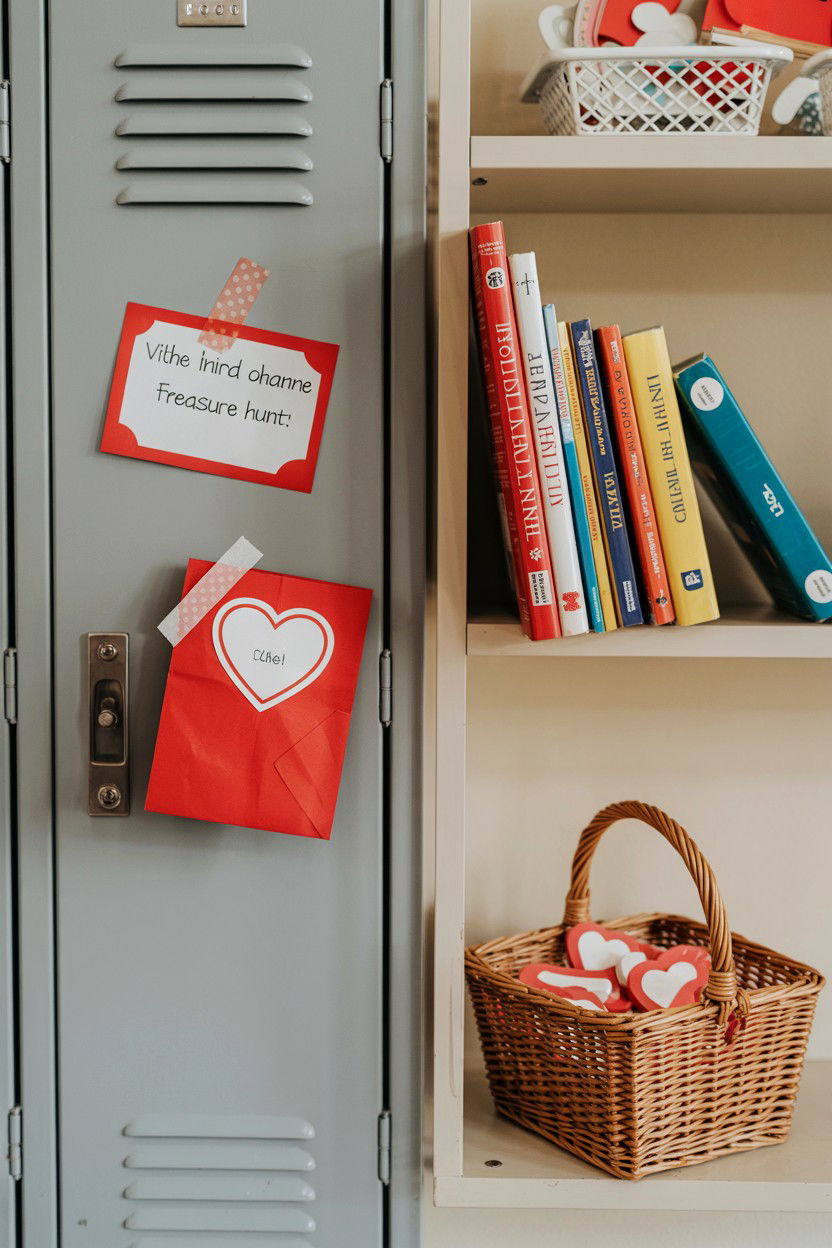 Valentine treasure hunt for school - 25 Valentine's Day Treasure Hunt Ideas