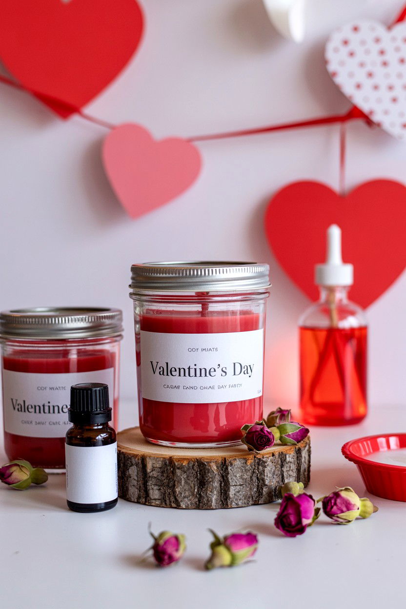 Valentines Day Candle Making - 25 Valentine's Day Party Ideas
