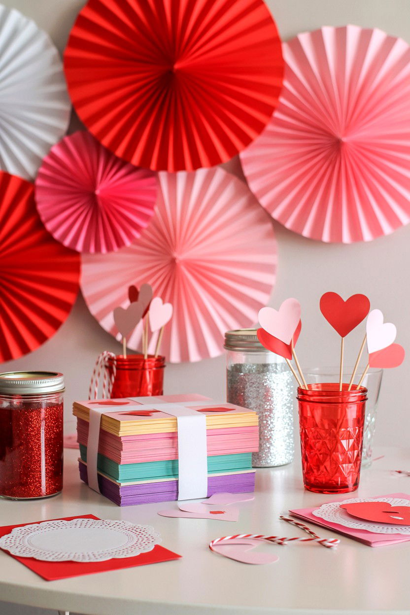 Valentines Day Craft Station - 25 Valentine's Day Party Ideas