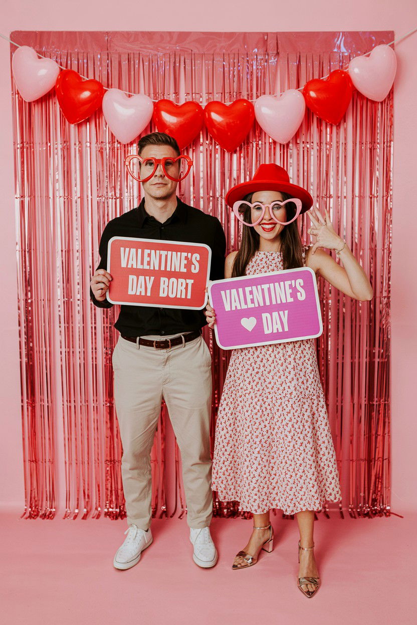 Valentines Day Photo Booth - 25 Valentine's Day Party Ideas