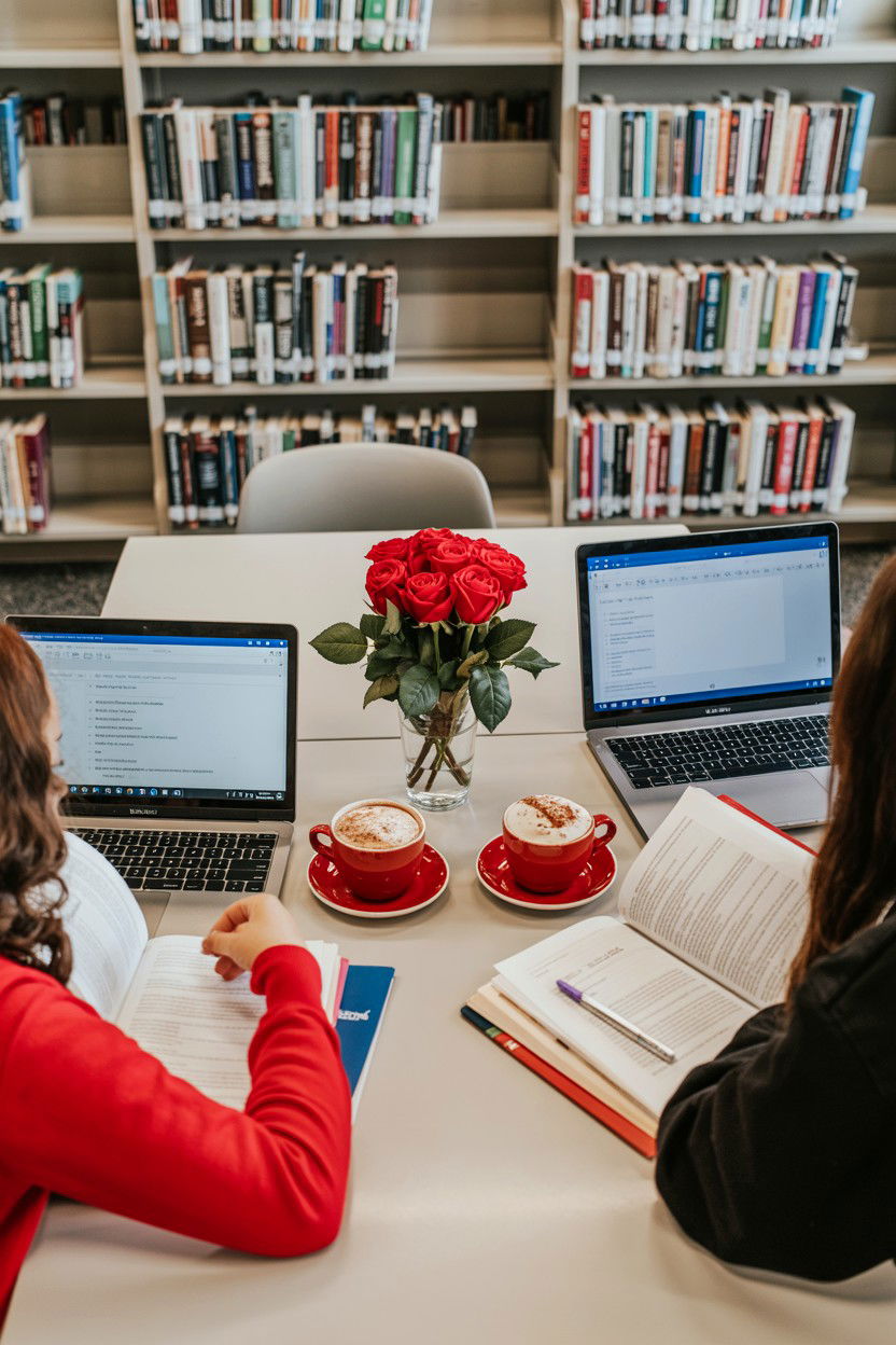 Valentines Day Study Date - 25 Valentine's Day Ideas for College Students