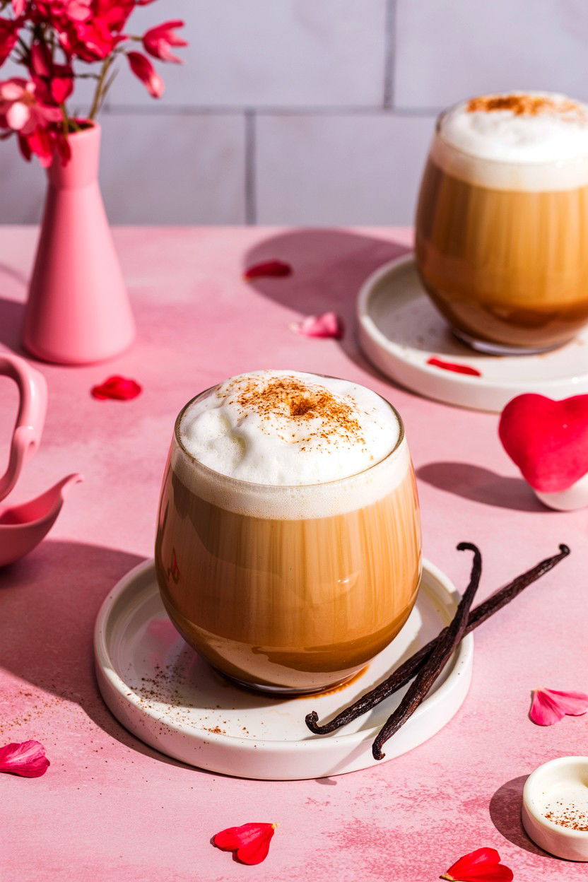 Vanilla Bean Rum Latte - 25 Valentine's Day Rum Cocktails