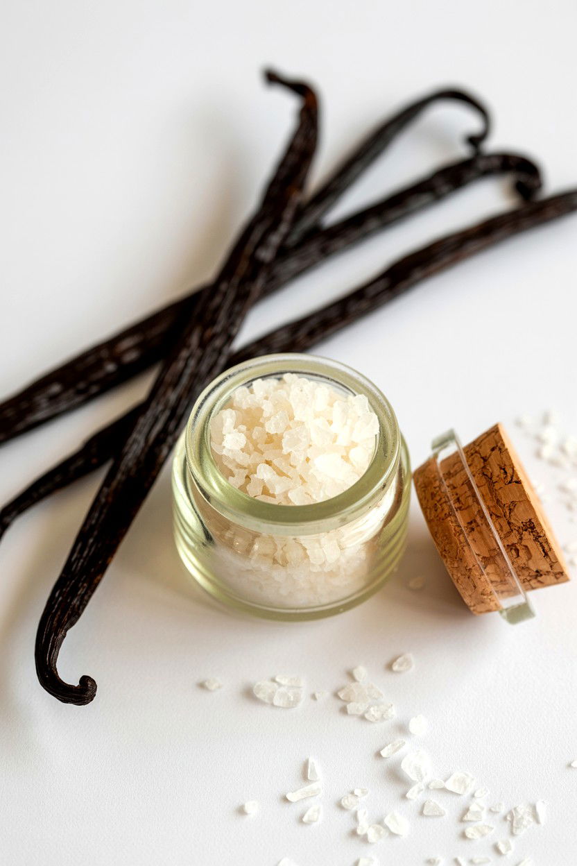 Vanilla Bean Salt Scrub - 25 Valentine's Day Body Scrub Ideas