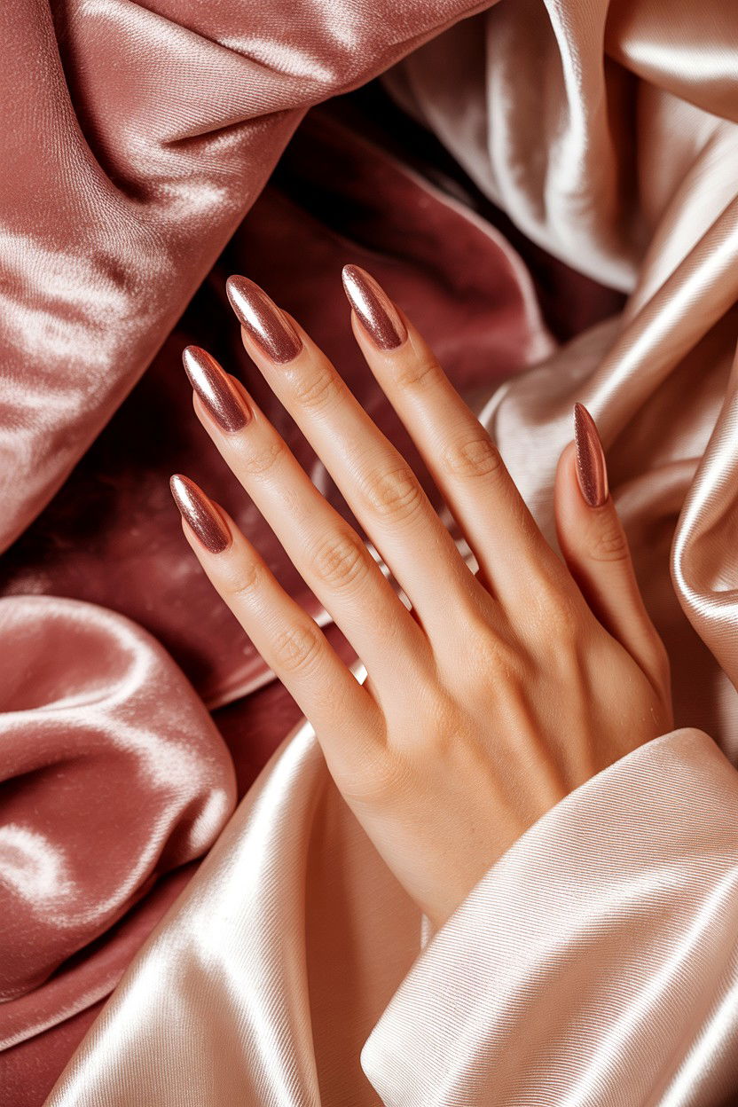 Velvet French Tip Nail - 25 French Tip Valentine's Day Nails