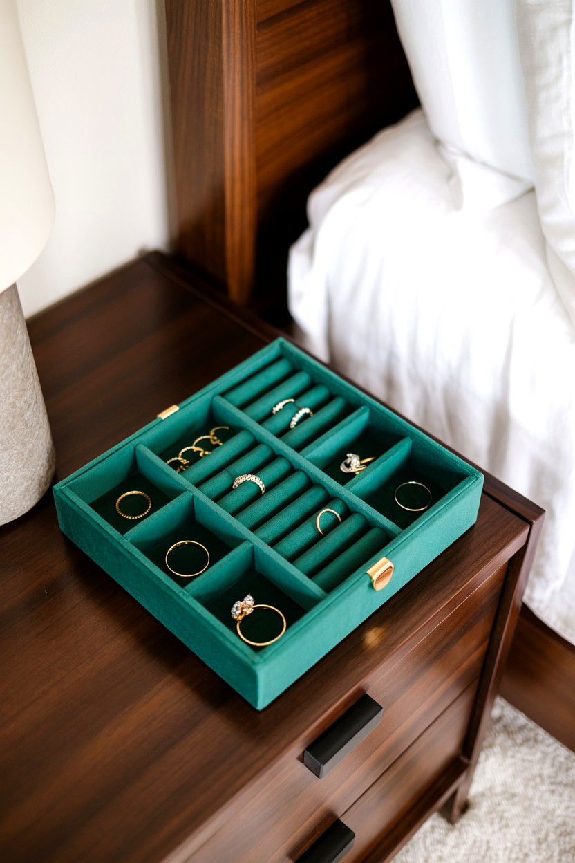 Velvet Jewelry Organizer - 25 Cheap Valentine's Day Gifts for Girlfriend